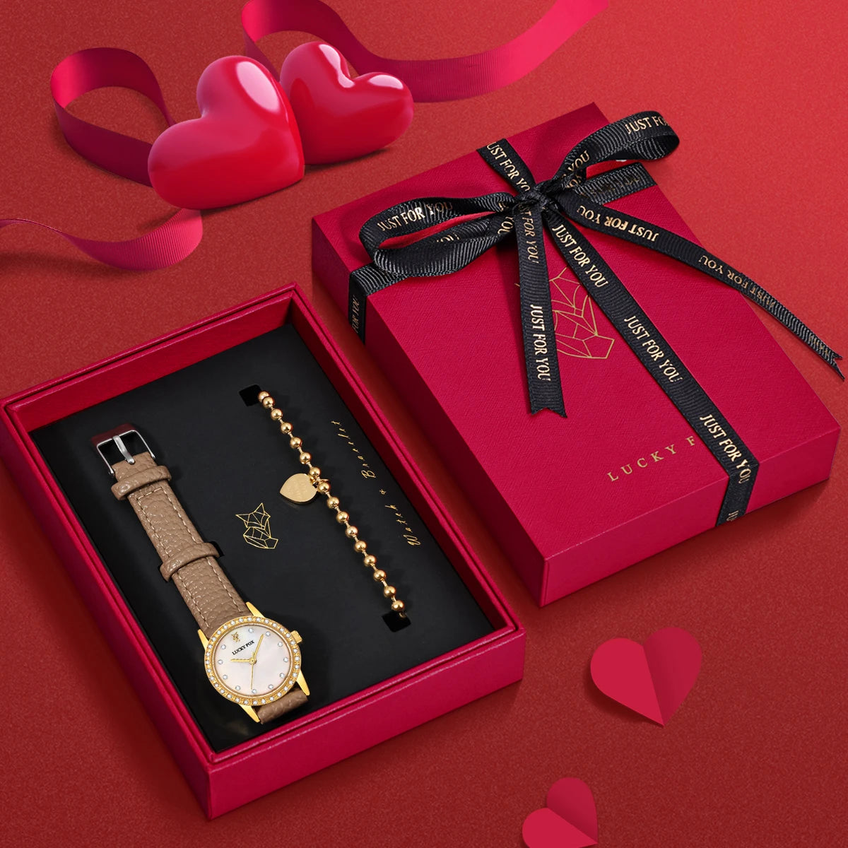Lucky Duo Women Watch Set | Cute Gift Sets For Her