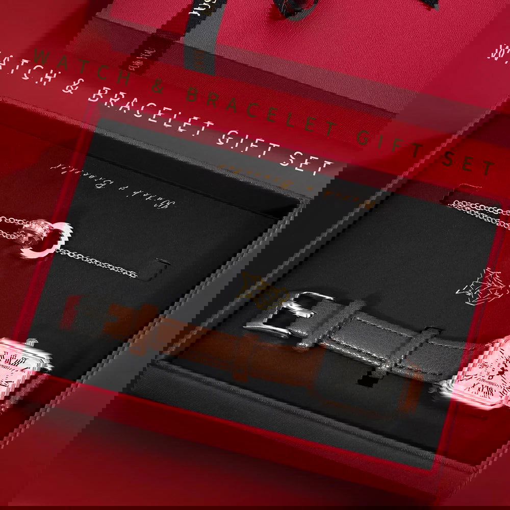 Analog Roman Watch Set | Sleek Gift Sets For Women