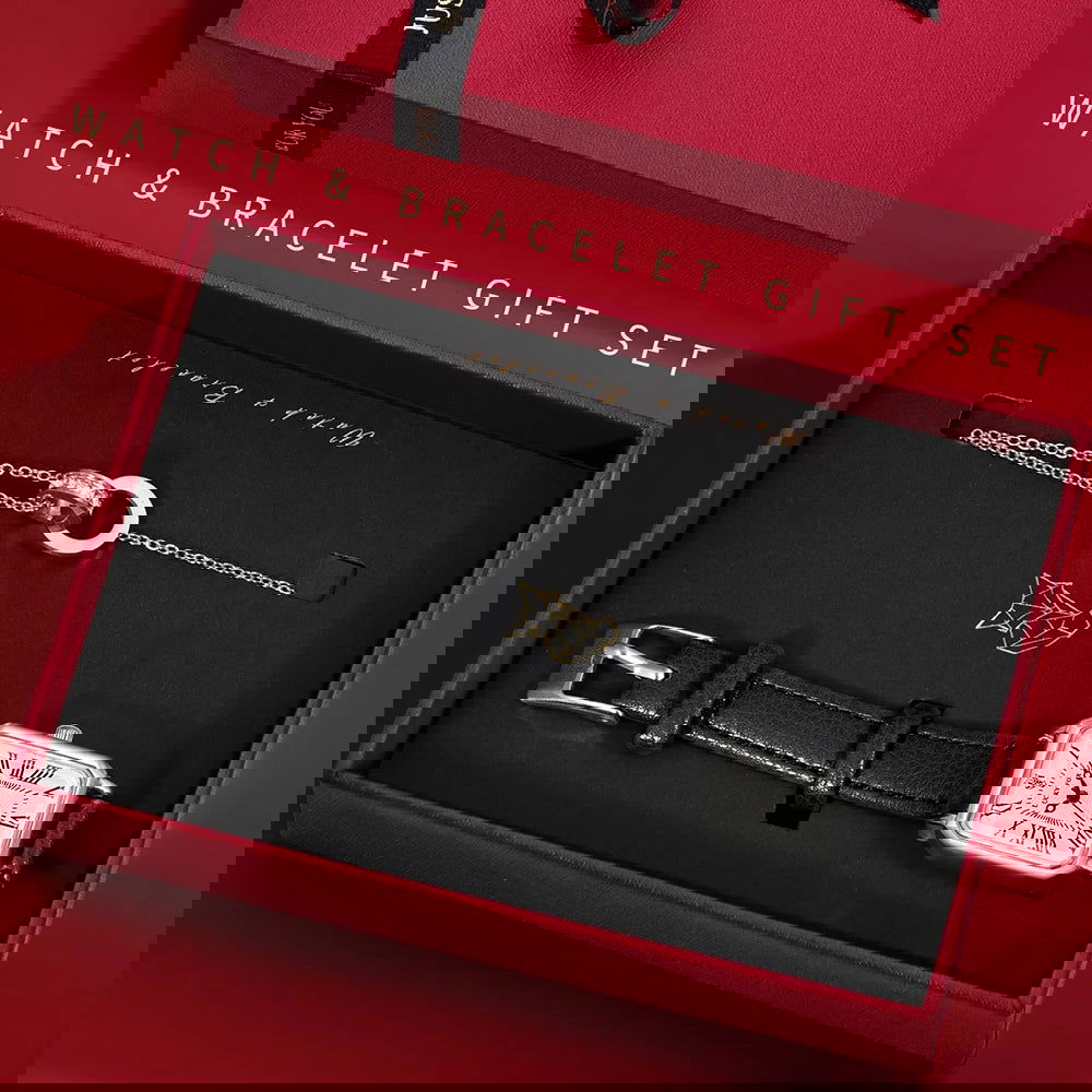 Analog Roman Watch Set | Sleek Gift Sets For Women