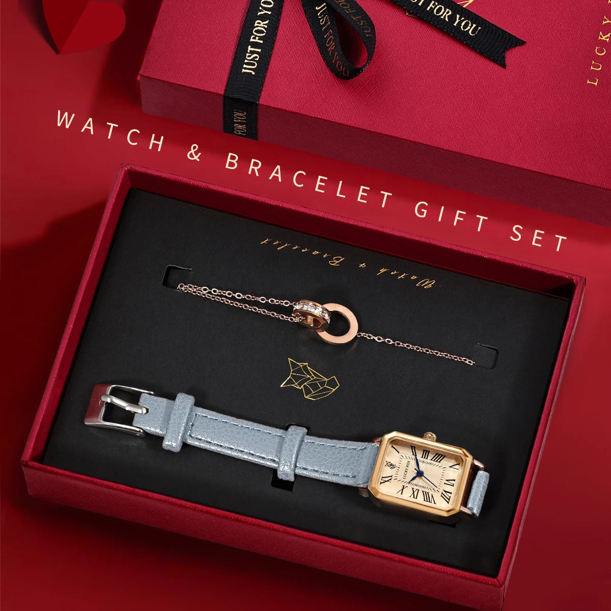 Lucky Charm Gift Sets | Timeless Watch Set For Her